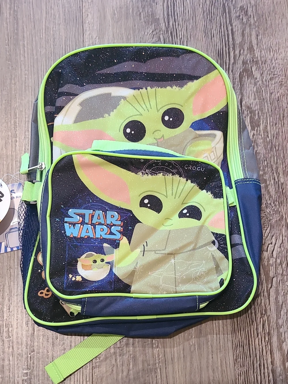 Baby Yoda/Groto The Mandalorian 15 Inch Kids Backpack With Removable Lunch Box